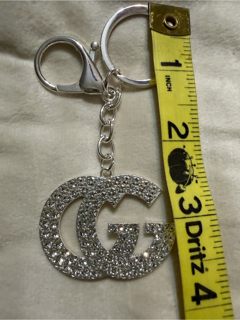 Crystal Double-G Keychain - Picture 3 of 3